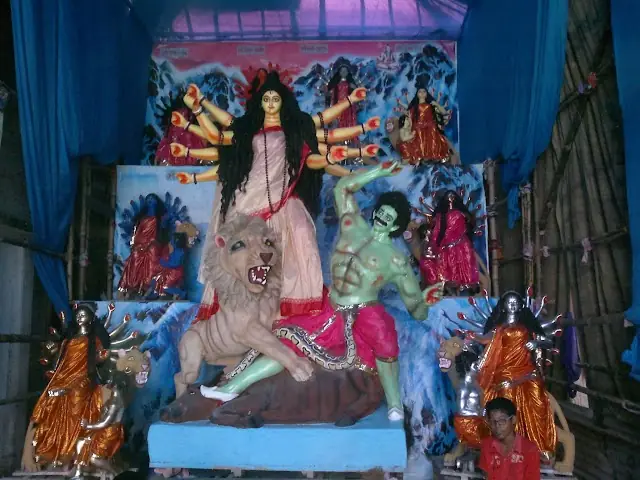 The Naba Durga idols