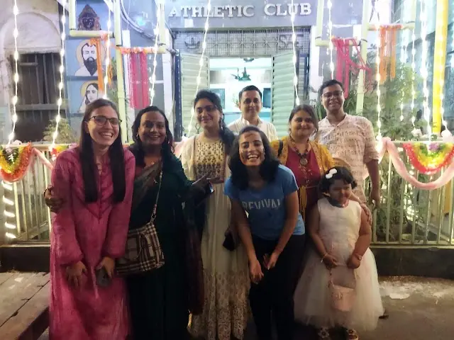 Visitors at the Sandhani Athletic Club